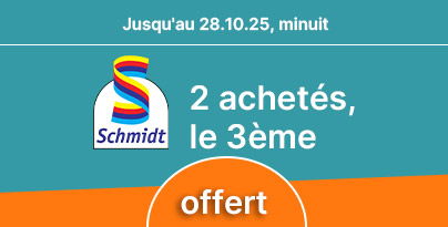 Schmidt Spiele : 2 achetés, le 3ème offert Schmidt Spiele : 2 achetés, le 3ème offert