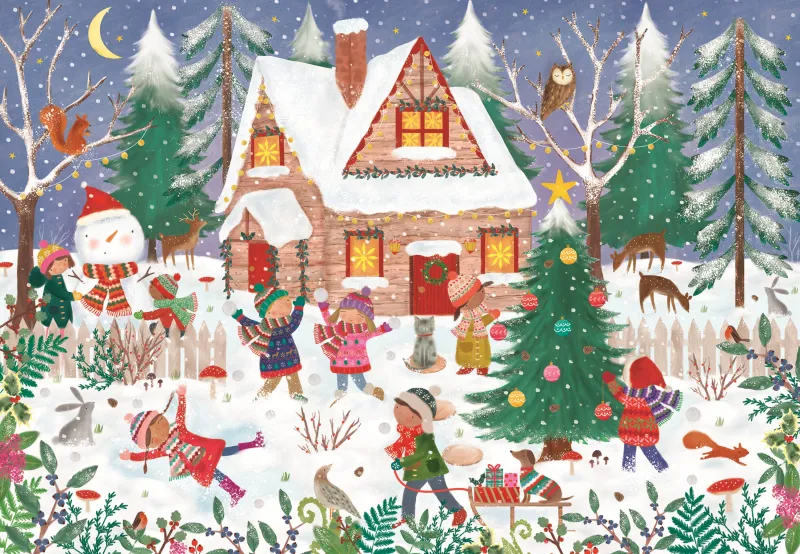 Puzzle Calendrier de l'Avent - Joyeuses Fêtes Puzzle Calendrier de l'Avent - Joyeuses Fêtes