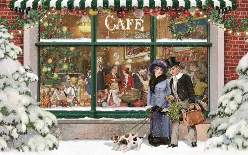 Mini-Puzzle - Festive Xmas - Le Café