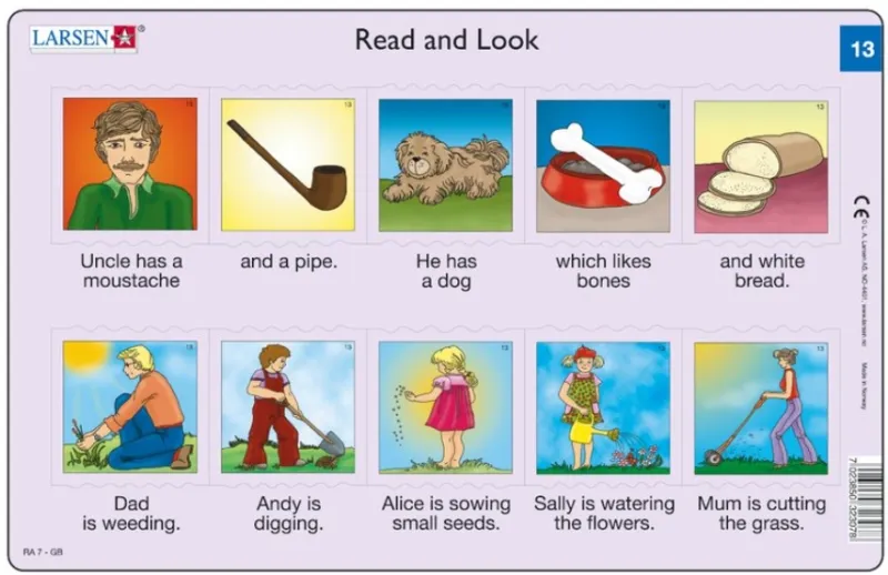 2 Puzzles Cadres - Apprendre l'Anglais : Read and Look 13-14 (en Anglais) 2 Puzzles Cadres - Apprendre l'Anglais : Read and Look 13-14 (en Anglais)