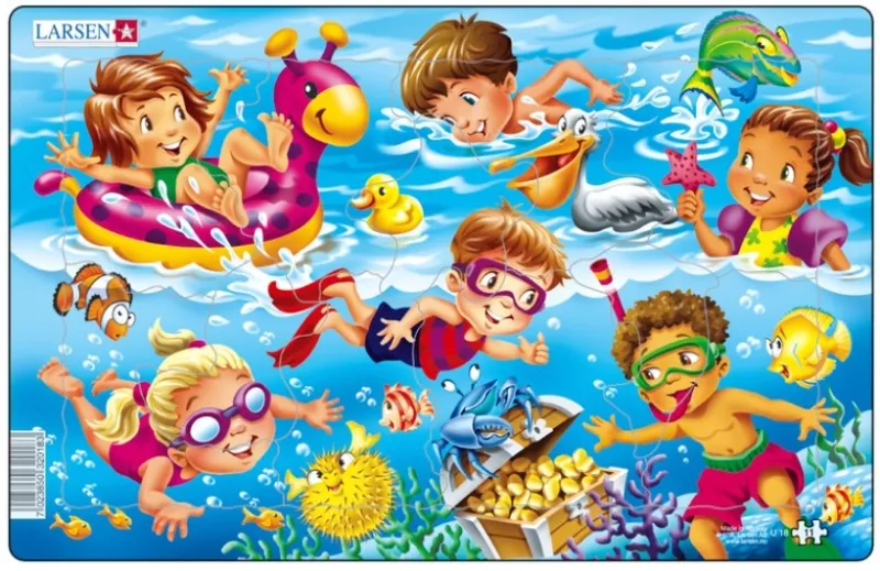 Puzzle Cadre - Jeux d'enfants à la Mer Puzzle Cadre - Jeux d'enfants à la Mer