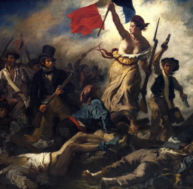 Delacroix Eugène : La Liberté Guidant le Peuple, 1830 Delacroix Eugène : La Liberté Guidant le Peuple, 1830