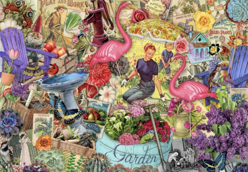 Collage de jardin Collage de jardin