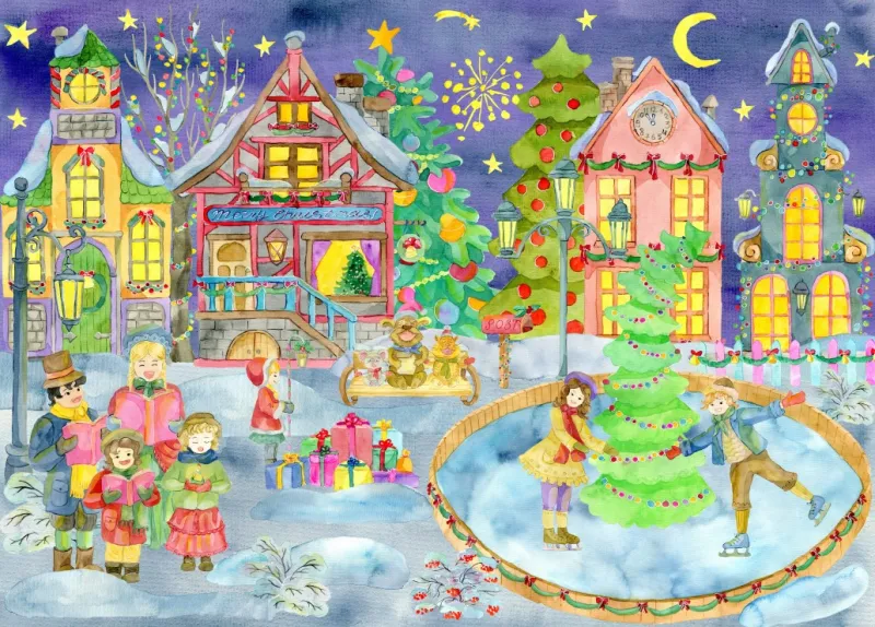Patiner en Attendant Noël