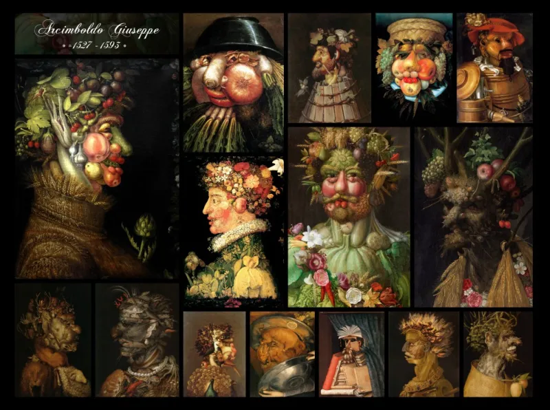 Arcimboldo Giuseppe - Collage Arcimboldo Giuseppe - Collage