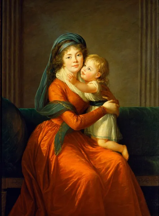 Louise-Élisabeth Vigee le Brun : Princesse Alexandra Golitsyna et son fils Piotr, 1794 Louise-Élisabeth Vigee le Brun : Princesse Alexandra Golitsyna et son fils Piotr, 1794