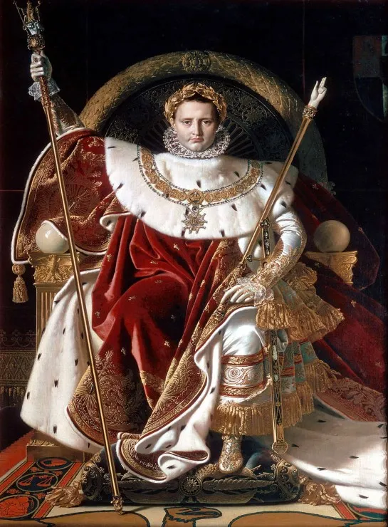 Jean-Auguste-Dominique Ingres : Napoléon sur le trône impérial, 1806 Jean-Auguste-Dominique Ingres : Napoléon sur le trône impérial, 1806