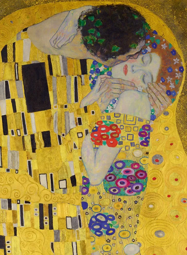 Gustave Klimt - Le Baiser (détail), 1908 Gustave Klimt - Le Baiser (détail), 1908
