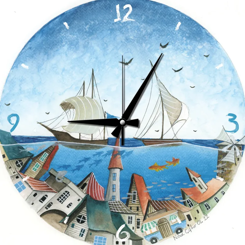Puzzle Horloge - Ville Acquatique Puzzle Horloge - Ville Acquatique