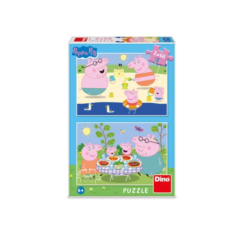 2 Puzzles - Peppa Pig: En Vacances 2 Puzzles - Peppa Pig: En Vacances