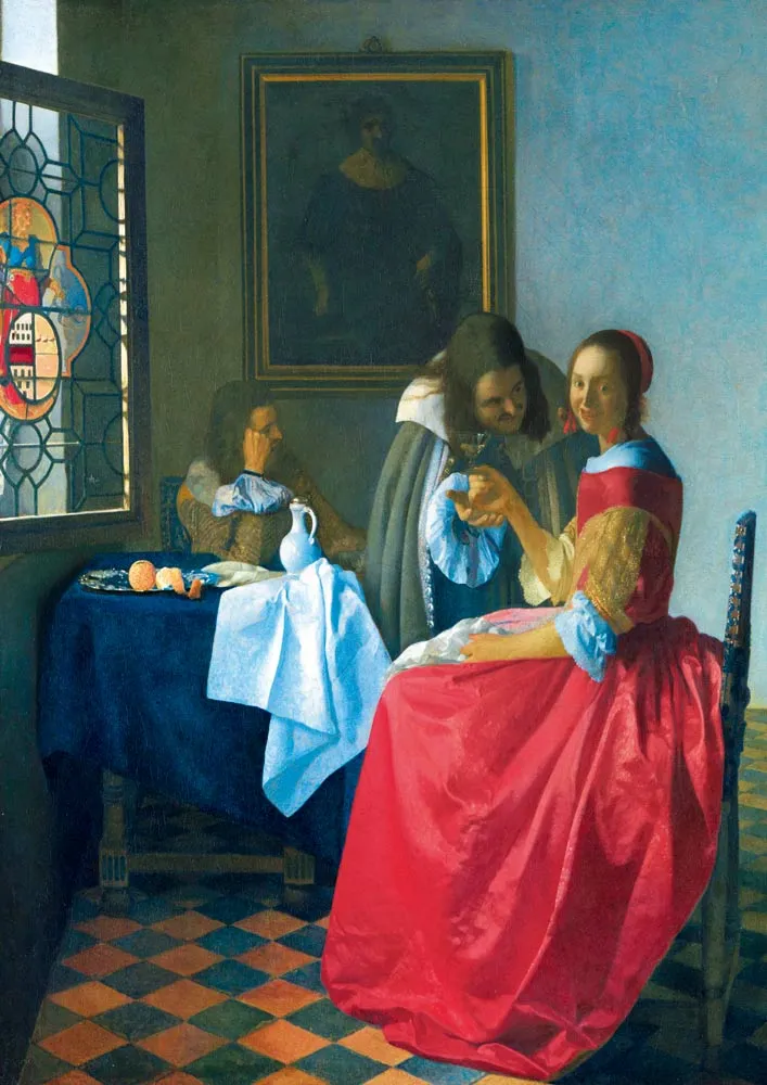 Vermeer- The Girl with the Wine Glass, 1659 Vermeer- The Girl with the Wine Glass, 1659
