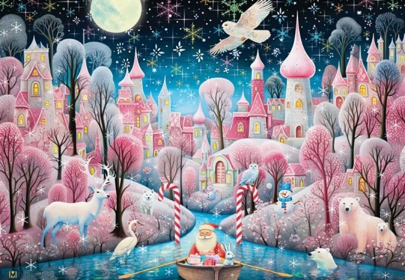 Village de Noël en Rose Village de Noël en Rose