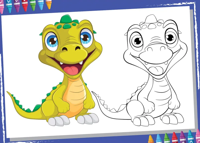 Pièces XXL - Color Me - Dinosaure Pièces XXL - Color Me - Dinosaure