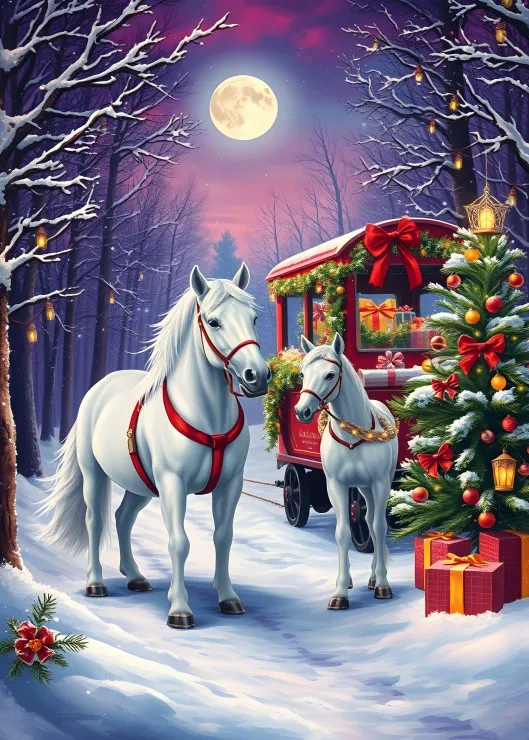 Chevaux à Noël Chevaux à Noël