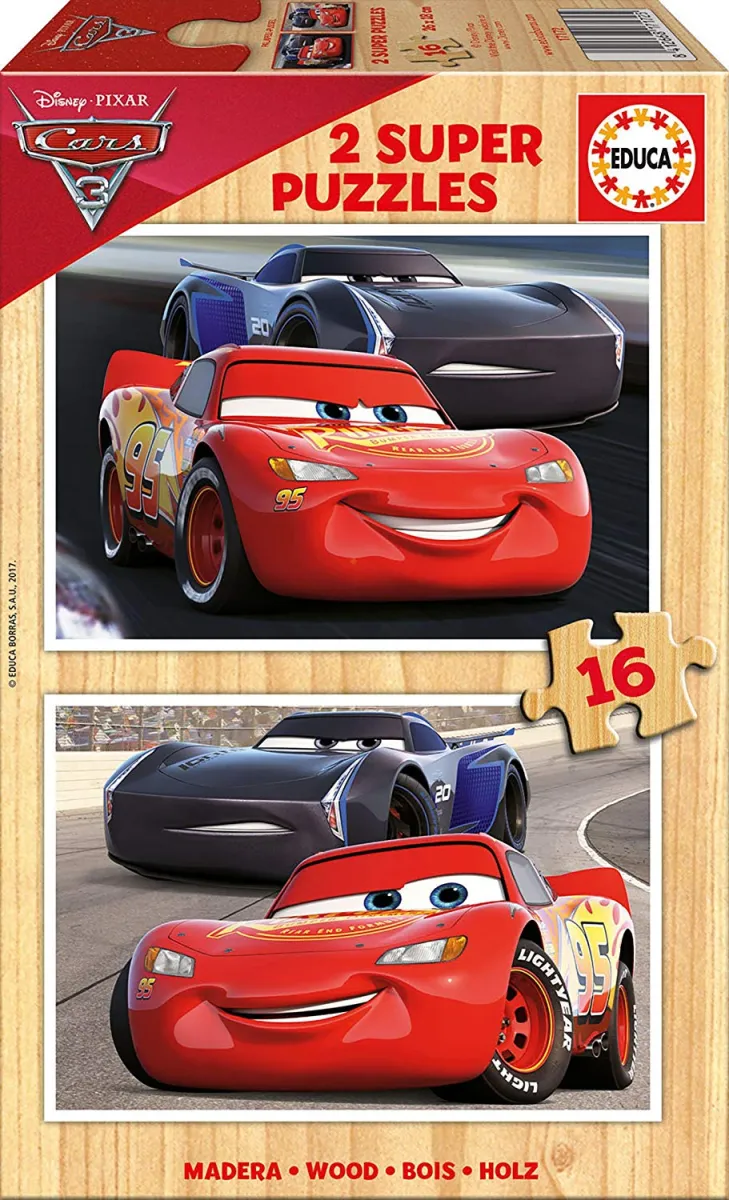 2 Puzzles en Bois - Cars 2 Puzzles en Bois - Cars