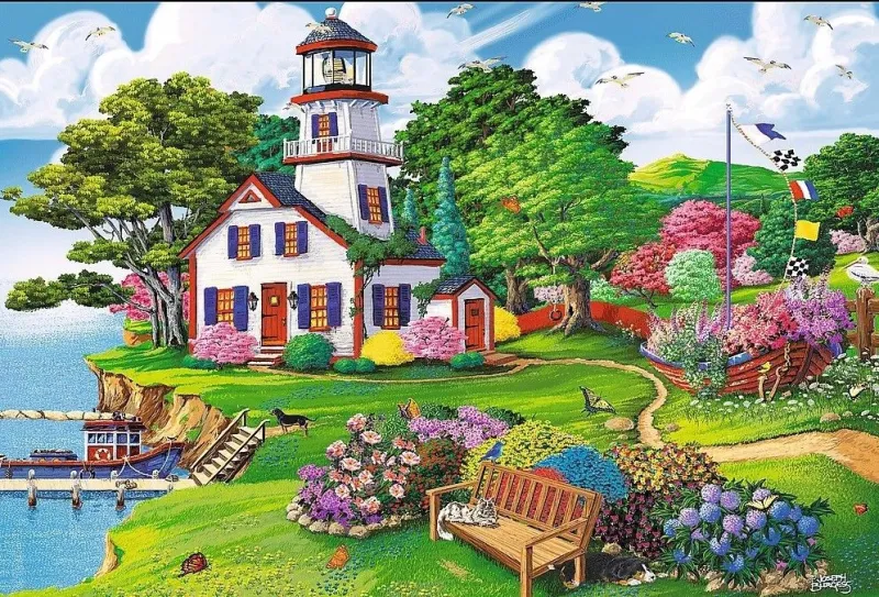 Puzzle en Bois - Summer Haven Puzzle en Bois - Summer Haven