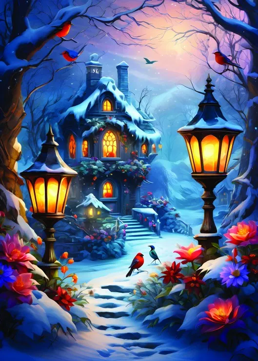 Enchanted Wintery Scene Enchanted Wintery Scene