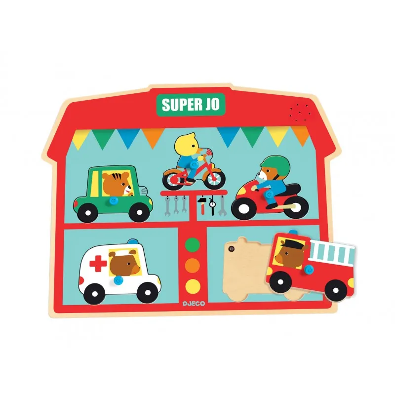 Puzzle Sonore en Bois - Super Jo Puzzle Sonore en Bois - Super Jo