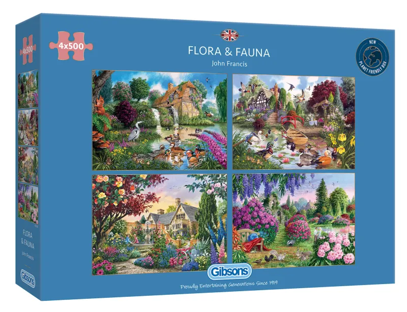 4 Puzzles - John Francis : Flore et Faune 4 Puzzles - John Francis : Flore et Faune