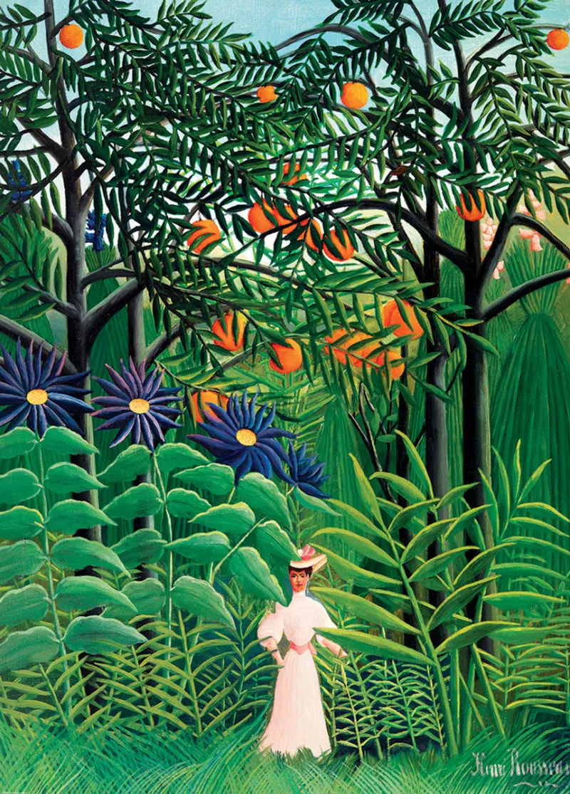 Woman in an Exotic Forest Woman in an Exotic Forest