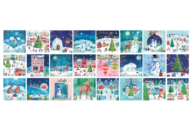 Calendrier de l'Avent - Village de Noel - 24 Puzzles Calendrier de l'Avent - Village de Noel - 24 Puzzles