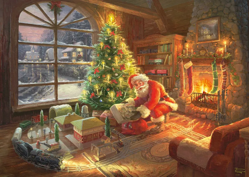 Thomas Kinkade - Le Père Noël est là! Thomas Kinkade - Le Père Noël est là!