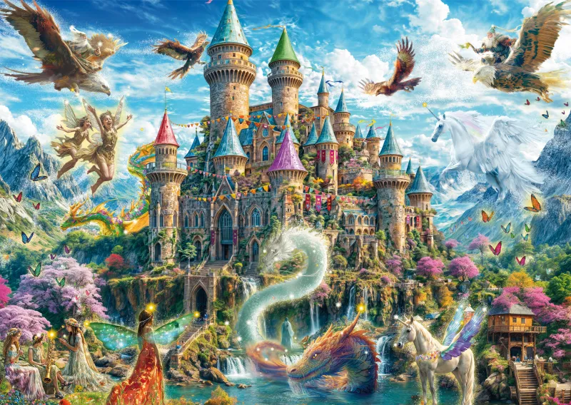 Puzzle 1000 Pièces Schmidt L'Oracle, Thème Fantastique, Carton Multicolore