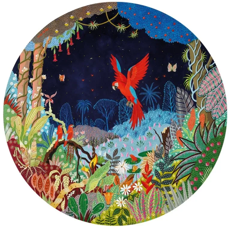 Puzzle en Bois Découpé à la Main - Alain Thomas - Ara Nocturne Et Ses Petits Puzzle en Bois Découpé à la Main - Alain Thomas - Ara Nocturne Et Ses Petits