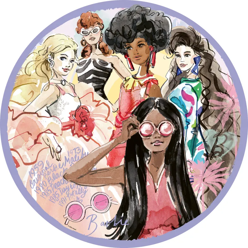 Puzzle Rond - L'Icône Du Style depuis 1959 - Barbie Puzzle Rond - L'Icône Du Style depuis 1959 - Barbie