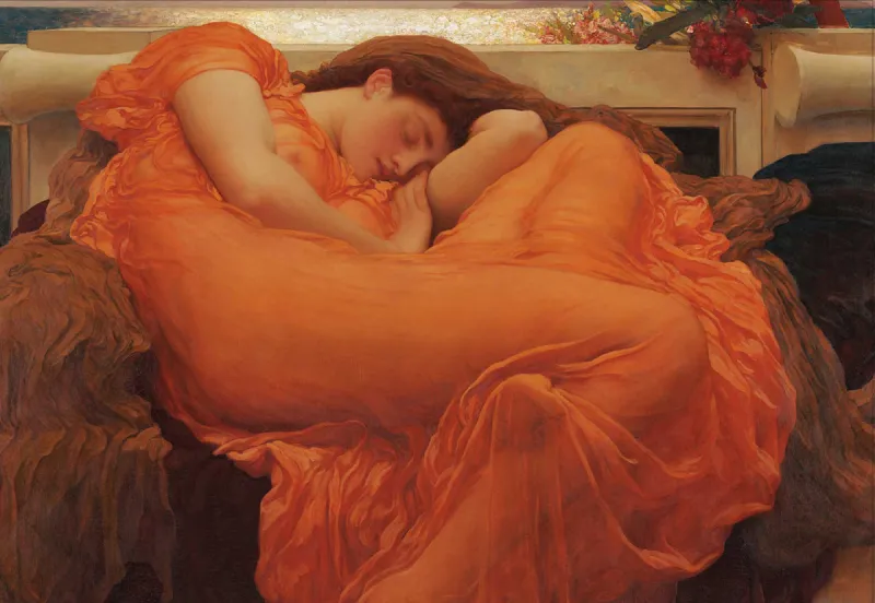 Frederic Leighton - Flaming June - Détail Frederic Leighton - Flaming June - Détail
