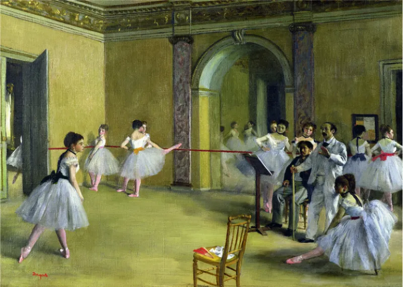 Edgar Degas - Foyer de la Danse à l'Opéra de la Rue Le Peletier Edgar Degas - Foyer de la Danse à l'Opéra de la Rue Le Peletier