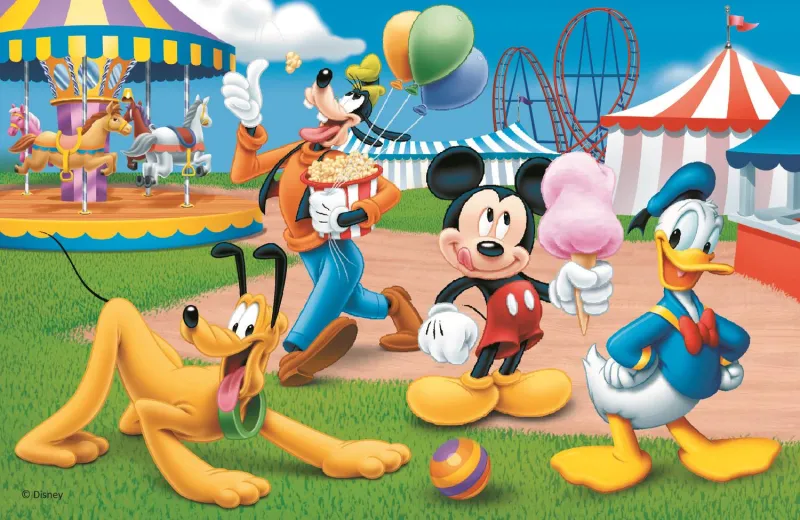 Mini Puzzle - Mickey & Friends - Disney Standard Characters Mini Puzzle - Mickey & Friends - Disney Standard Characters