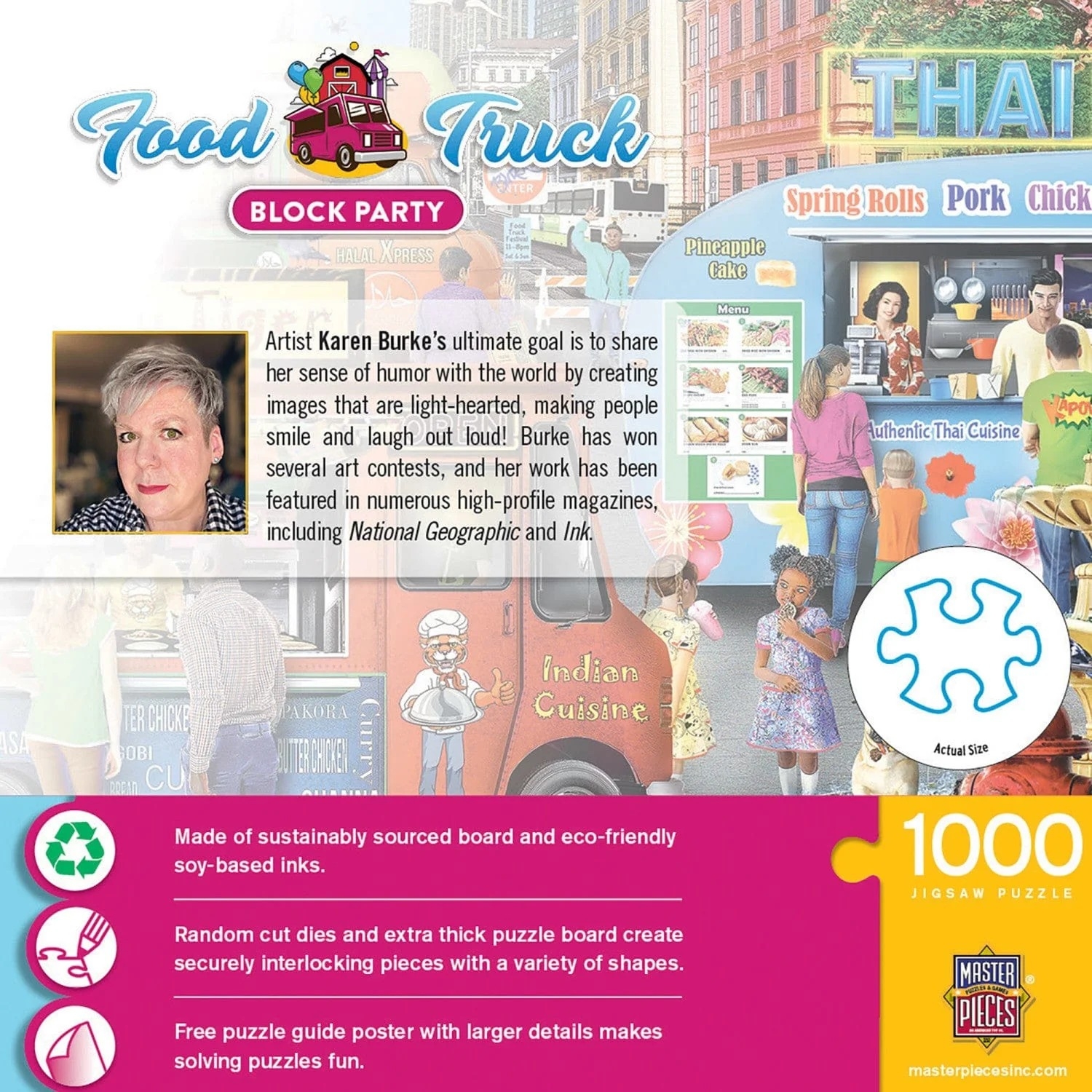 Puzzle Food Truck - Fête De Quartier - 1000 pièces - Master-Pieces-72538
